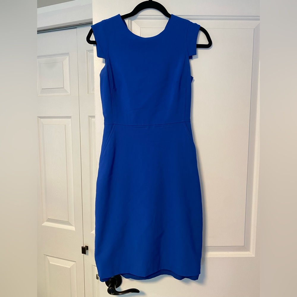 J. Crew Cerulean Blue Sleeveless Sheath Dress